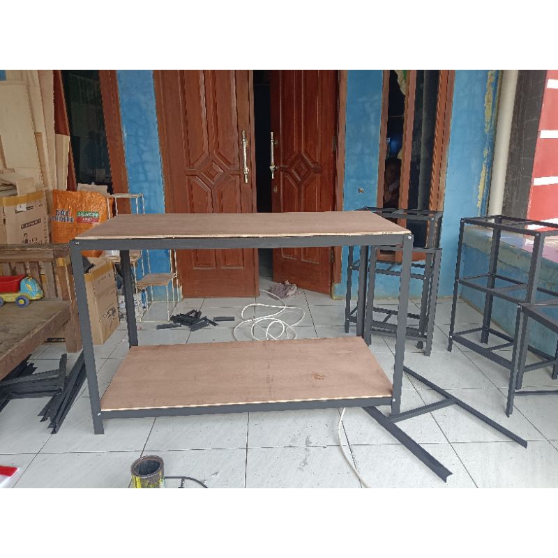 Rak aquarium P155cm L50cm T100cm 2 susun | Rak custom | Rak tank aquarium | meja aquascape | rak bes