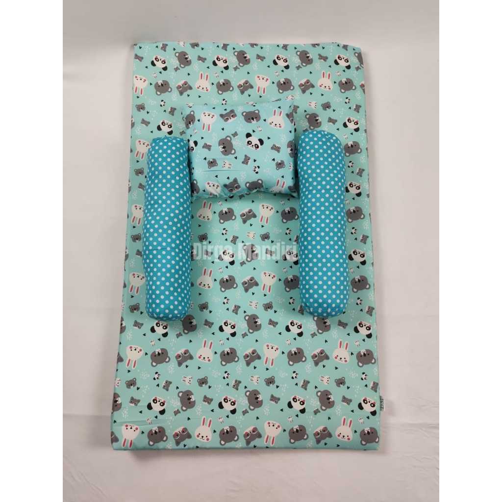 KASUR MATRAS BAYI | MATRAS BUSA | KASUR BUSA BAYI SET BANTAL DAN 2 GULING | KASUR BAYI ALAS TIDUR