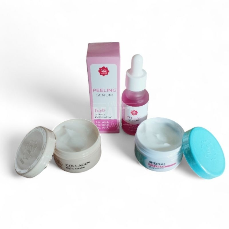 Paket Viva (Cream Siang + Malam + Peeling Serum)