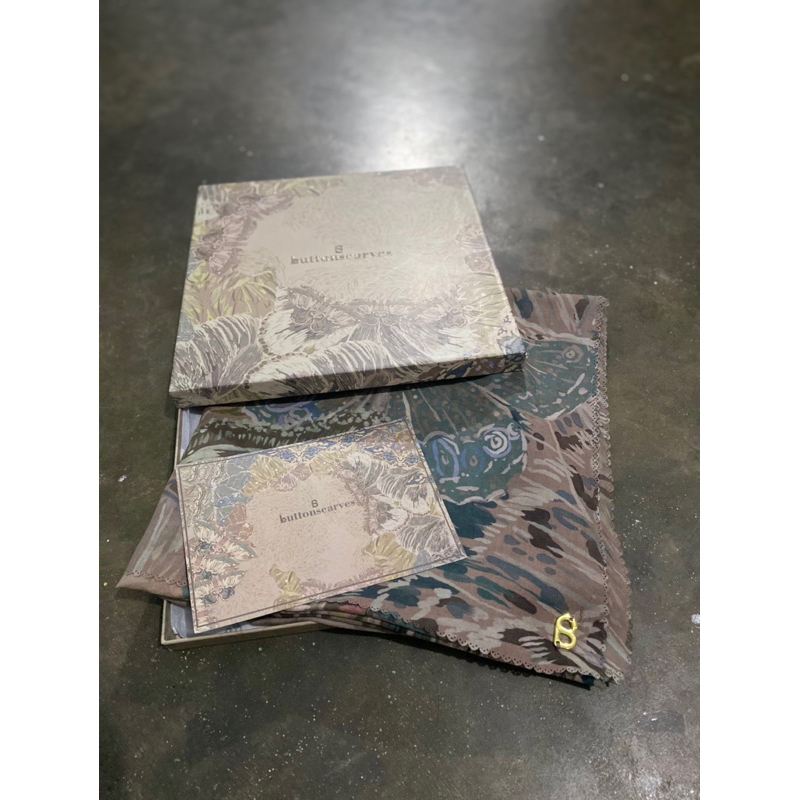 Buttonscarves - The Farsha Voal - Khaki