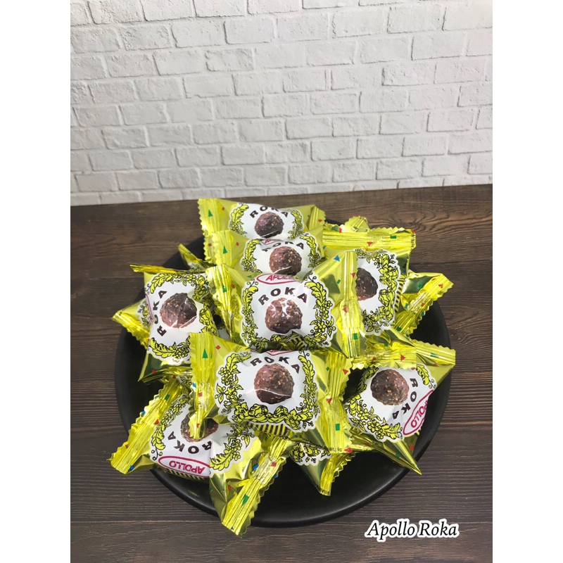 

APOLLO ROKA ISI 20 PCS | APOLLO ROKA COKLAT | APOLLO ROKA WAFER CHOCOLATE ECERAN