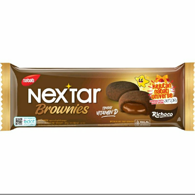 

NEXTAR BROWNIES CHOCO MURAH ISI 10 X 34 GRAM