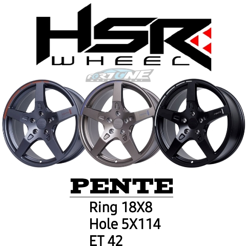 Velg Mobil Ring 18 Merk HSR Type Pente Lubang 5X114
