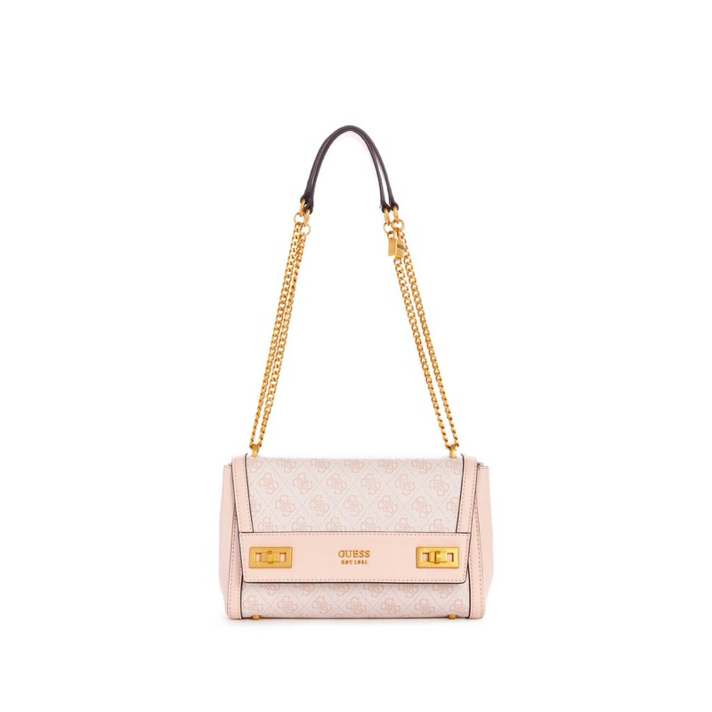 Guess Pink Katey Flap Shoulder Bag