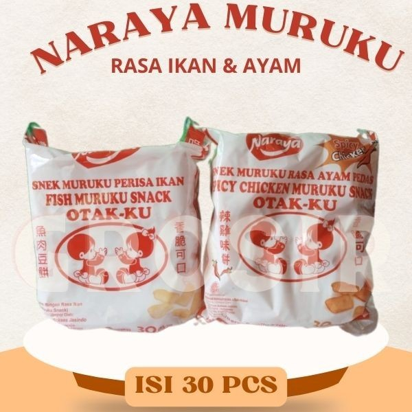 

Makanan Ringan Snek Muruku Rasa Ayam & Ikan Muruku Isi 30 Pcs / Halal