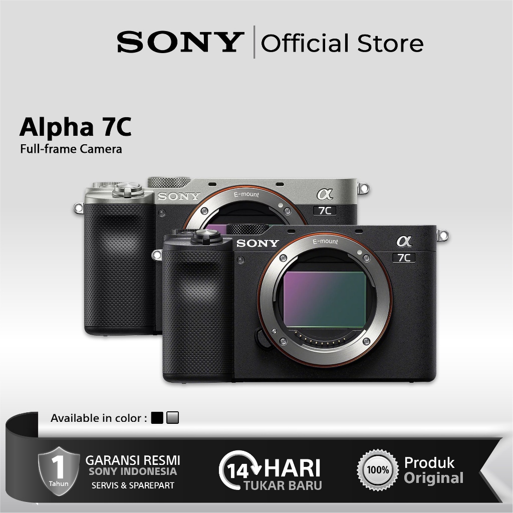 SONY ALPHA A7C Body Only / SONY A7C BO / Kamera Mirrorless SONY A7C