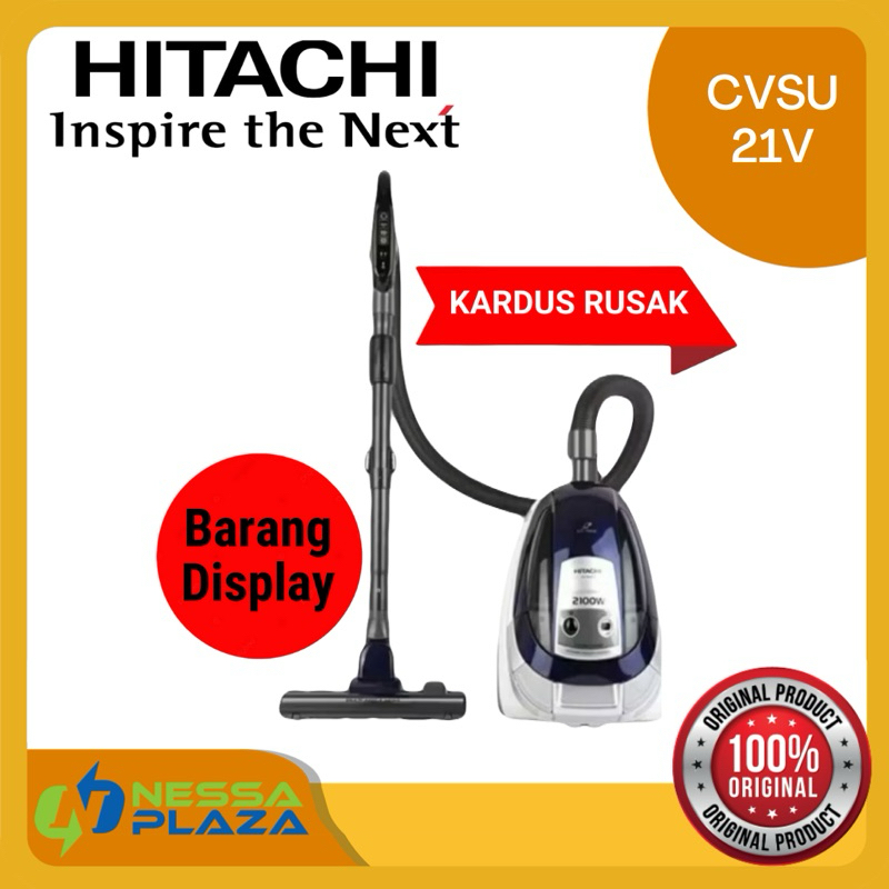 HITACHI VACUM CLEANER PENGHISAP DEBU CVSU21V CV SU 21 V ex display barang display - Sapphier Blue