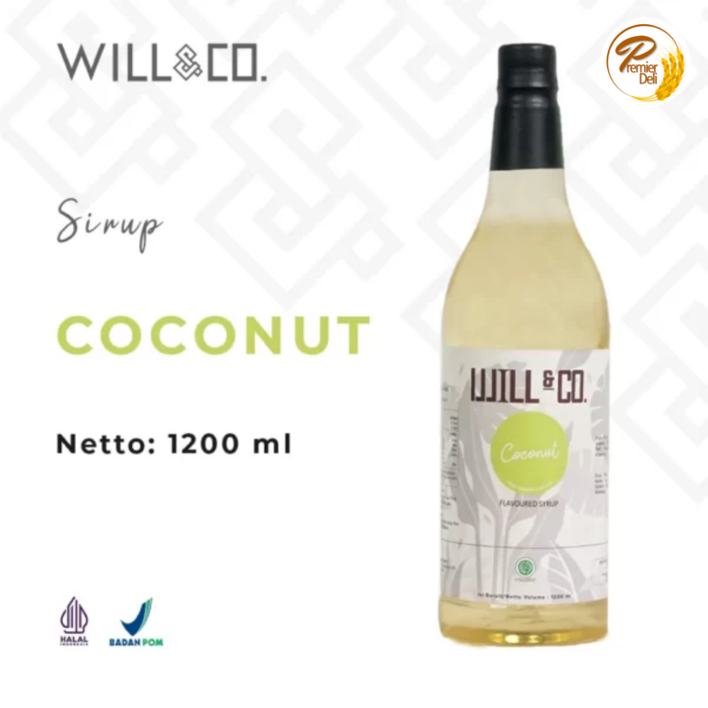 

Sirup Coconut will&co 1.2 liter rasa kelapa