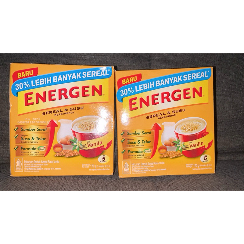 

ENERGEN VANILLA 1 BOX ISI 5 SACHET