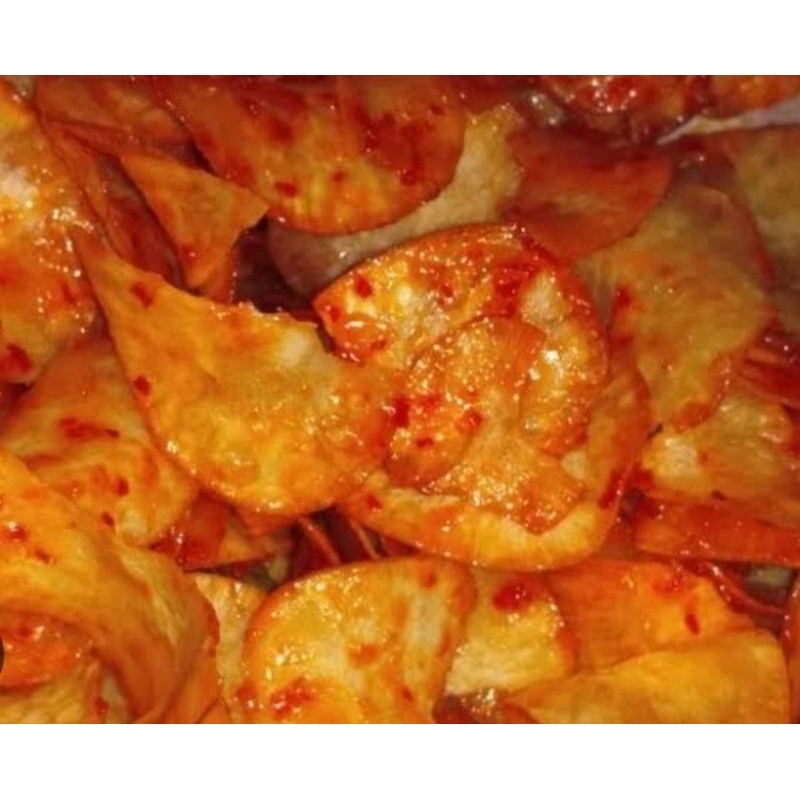 

Keripik Singkong Pedas Daun Jeruk