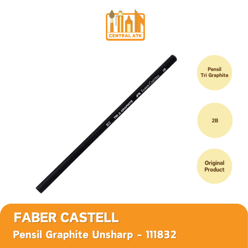 

PENCIL/ PENSIL 2B FABER CASTELL 111832 GRAPHITS UNSHARP