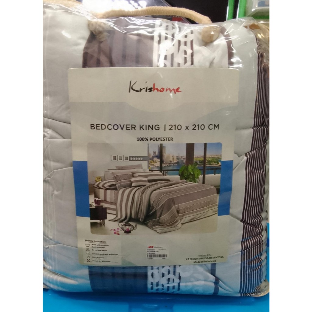 KRISHOME BEDOCOVER KING 210cm X 210cm