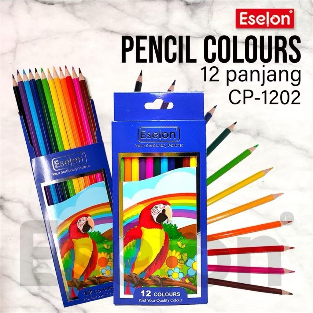 

Pensil warna ESELON 12 warna / Pensil warna Eselon / Pigmented Pencil Colour / Pensil Warna ESELON Panjang