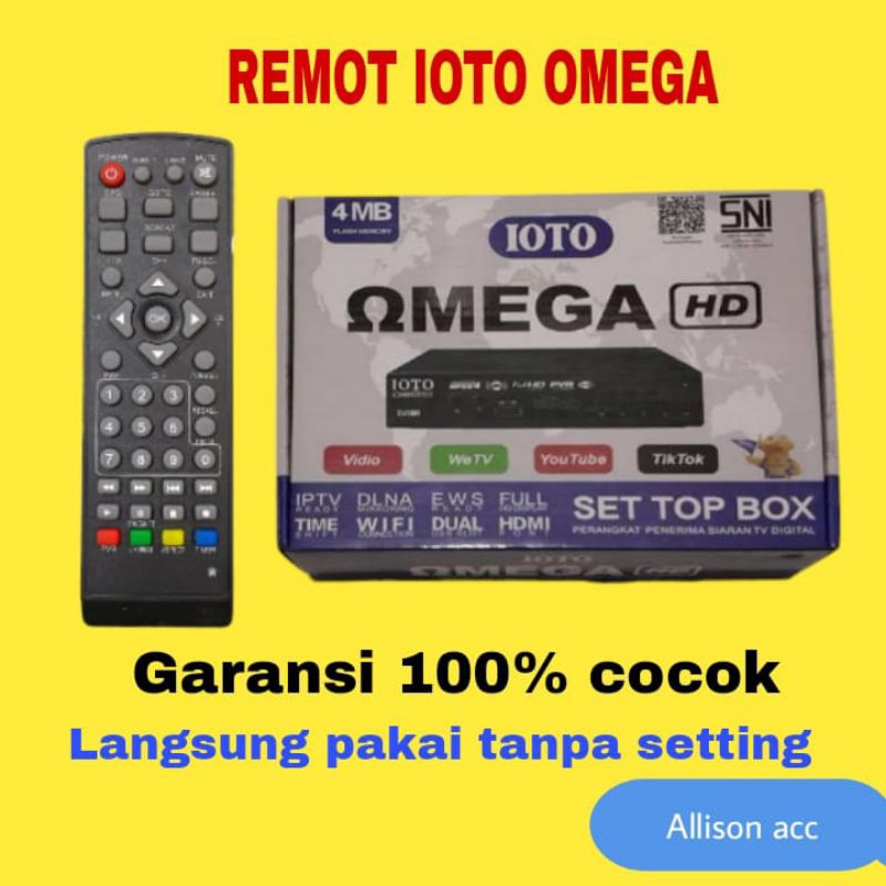 remot ioto omega 100% cocok tanpa setting