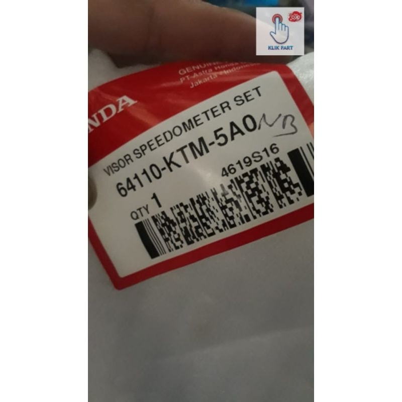 64110-KTM-5A0 visor speedometer set supra 125 lama