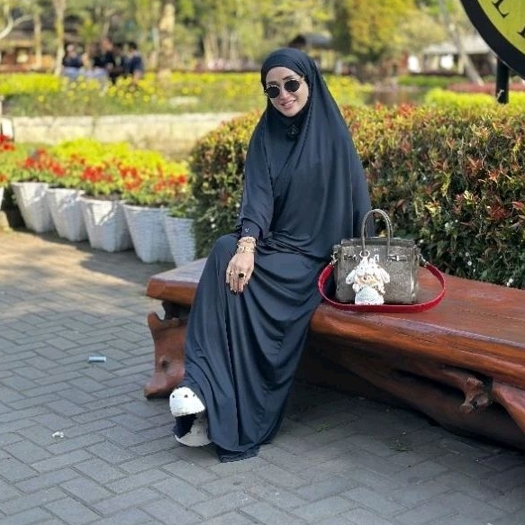 Savana Abaya Dress Set Hijab syar'i Jersey Premium Wanita Muslim