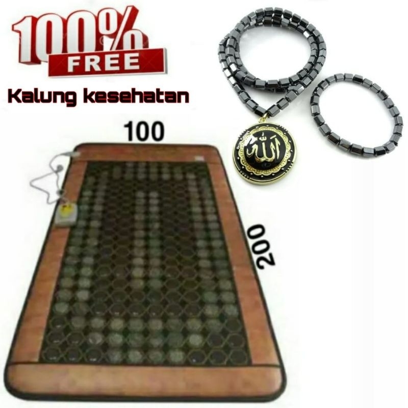 JANGSU stone Healt Mat korea - matras batu giok - Kasur matras batu giok - Bantal batu germanium