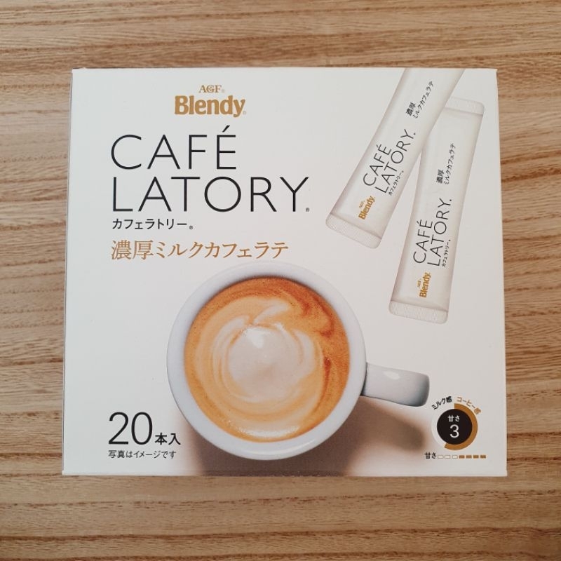 

AGF Blendy Cafe Latory Rich Milk Cafe Latte (1 box isi 20 stick)