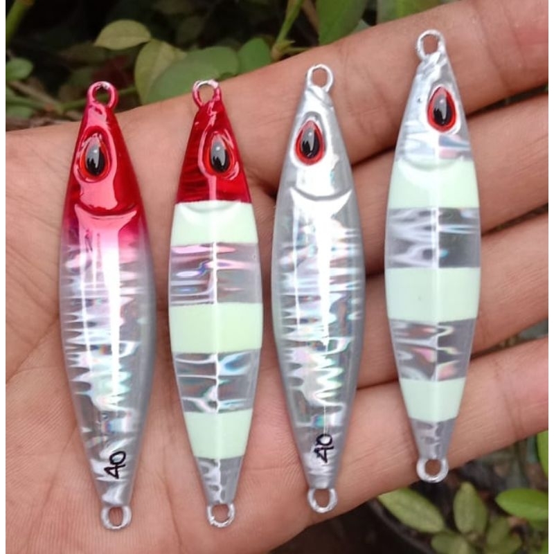 Metal jig Copy Koika 60gr, 40gr & 30gr Red Head dan Full Silver