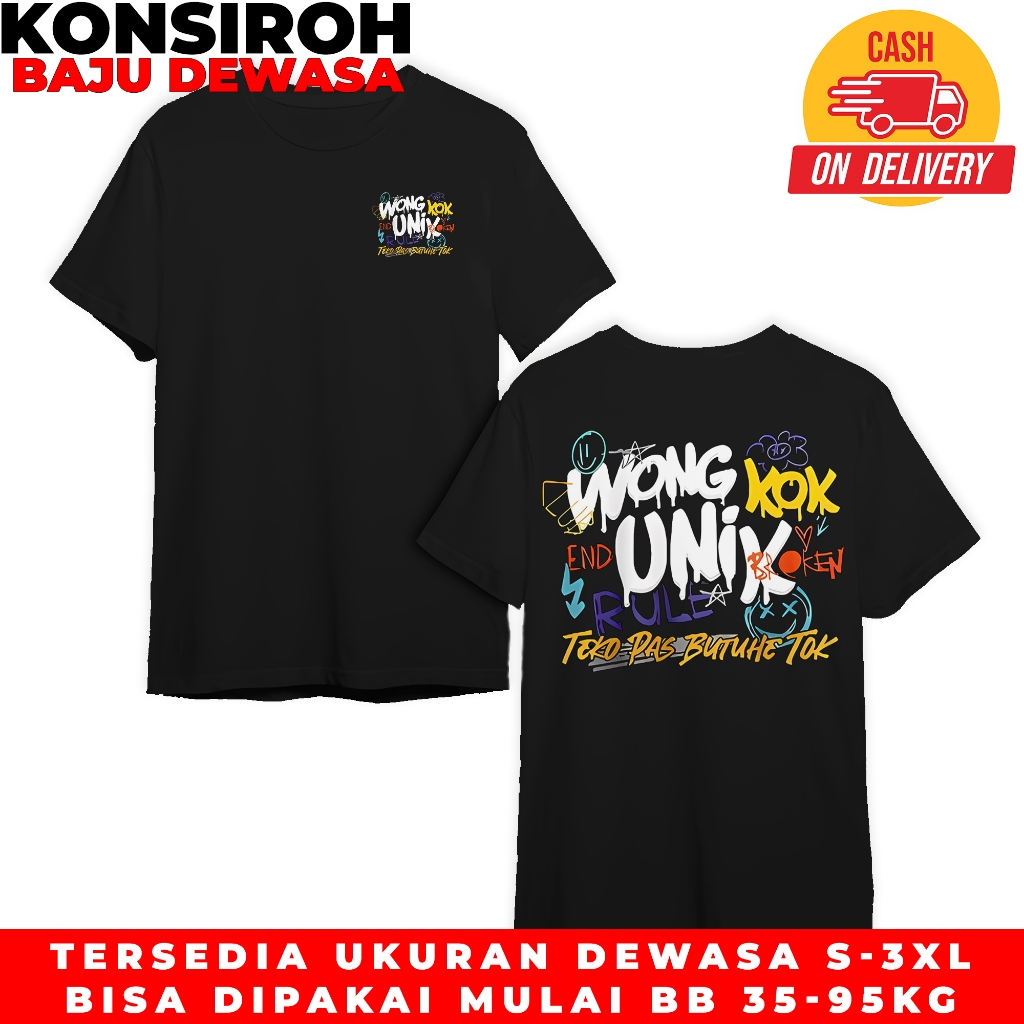 KAOS DEWASA WONG KOK UNIK BAJU DEWASA SERI KATA KATA BAHASA JAWA TSHIRT KATA SINDIRAN LAKI WANITA