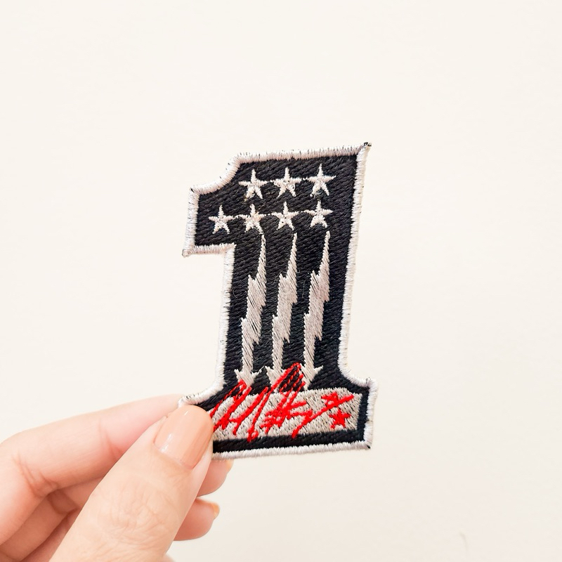 PATCH BORDIR RACING OIL / BADGE RACE CAR / IRON PATCH “TOP ONE Nit RO”