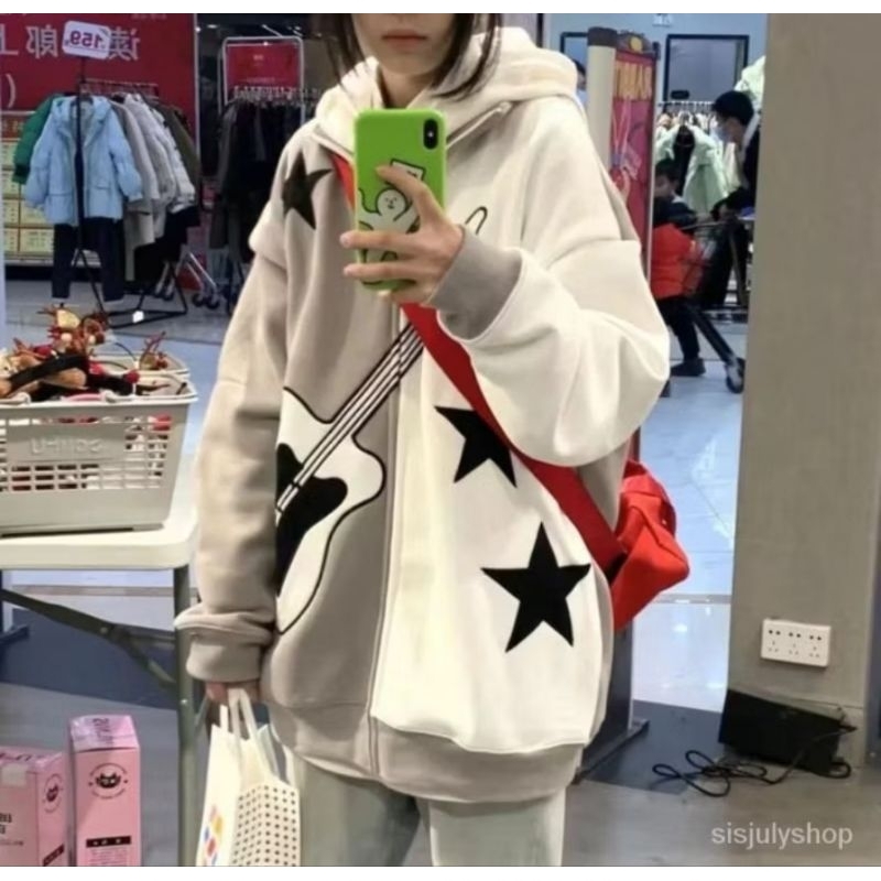 XXL ZIPPER JAKET OVERSIZE WANITA | JAKET OVERSIZE WANITA