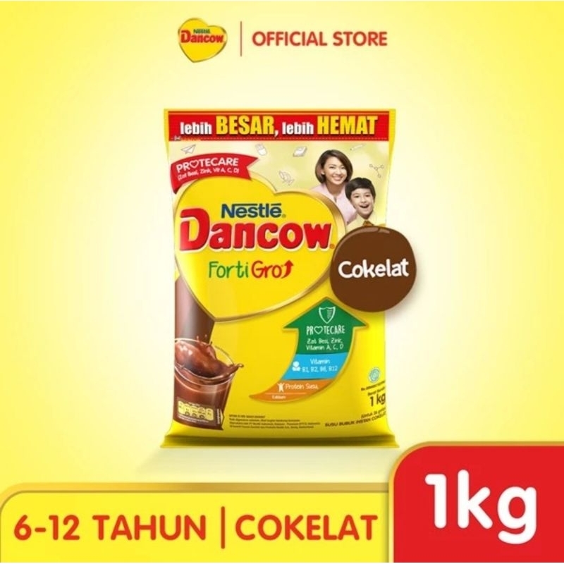 

Dancow Fortigro Vanila Cokelat 1000gr