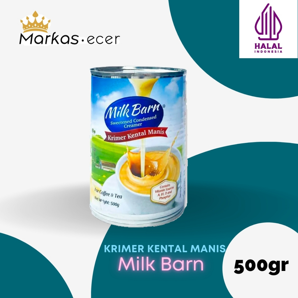 

Milk Barn Kaleng Susu Kental Manis MILK BARN 500gr Krimer