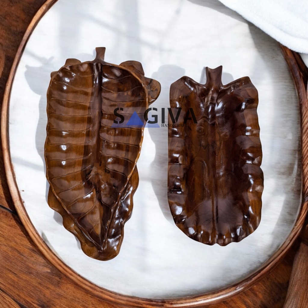 Keranjang Buah Jati Kayu Aesthetic Ukiran