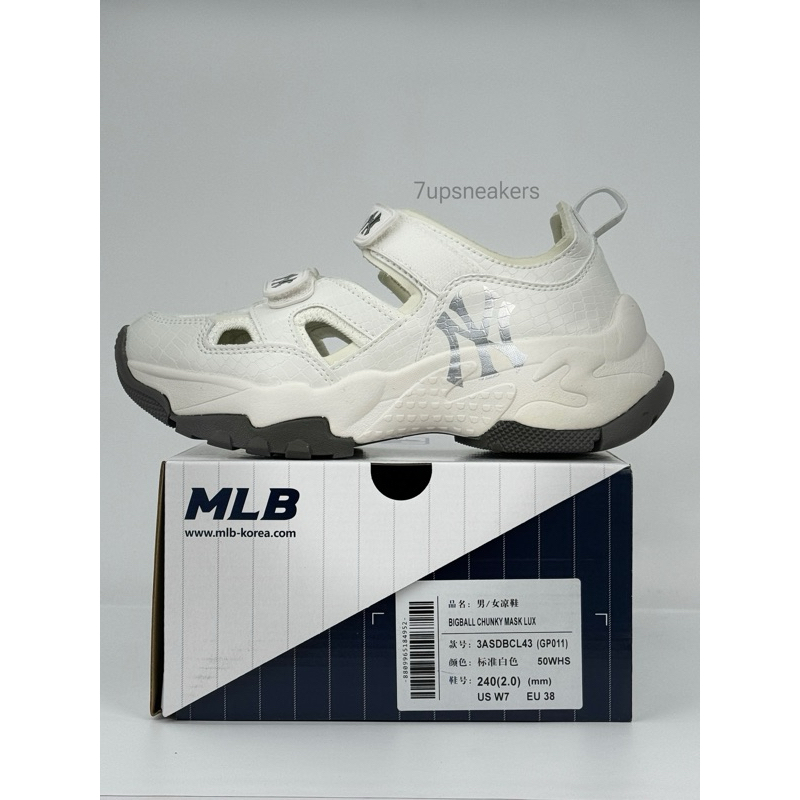 Sepatu MLB BigBall Chunky Mask Lux NewYork White