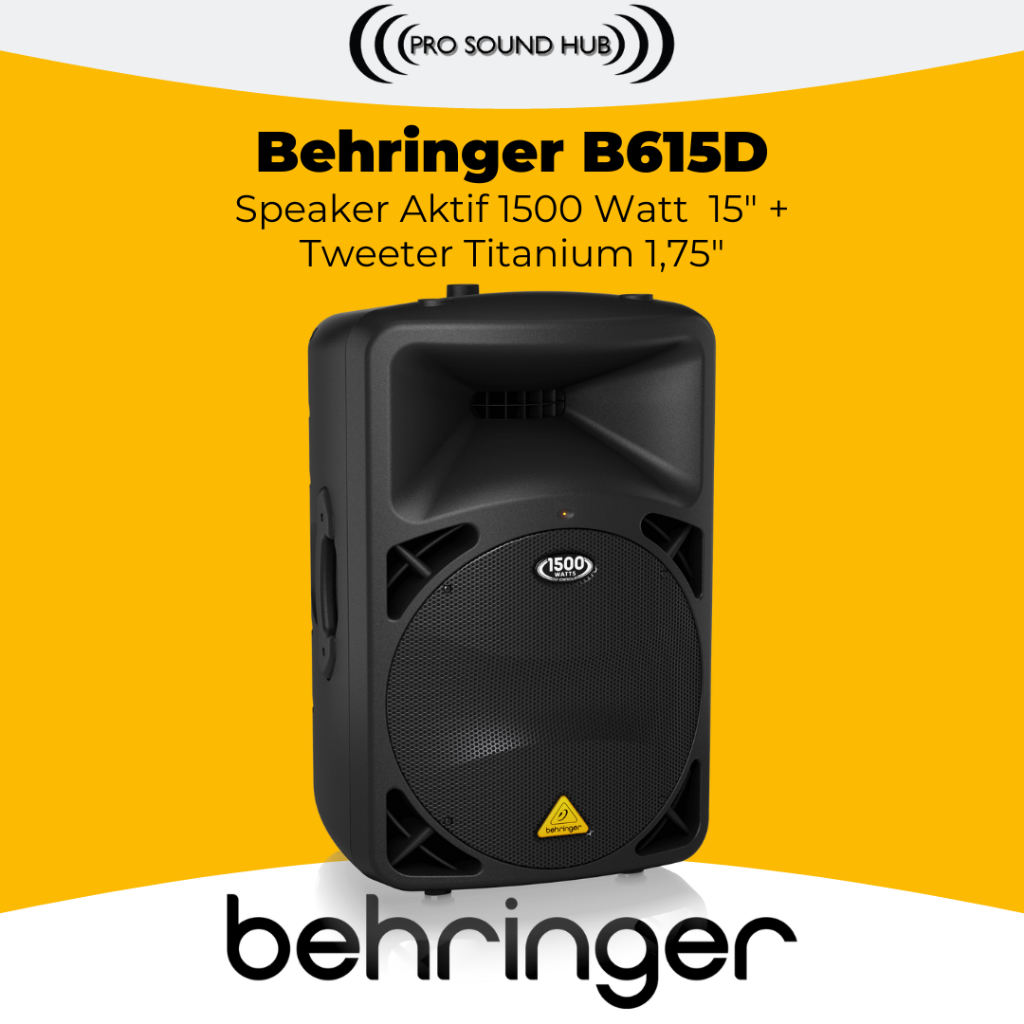 Behringer B615D B615 B 615 D B-615D 1500 Watt 15” Speaker Aktif
