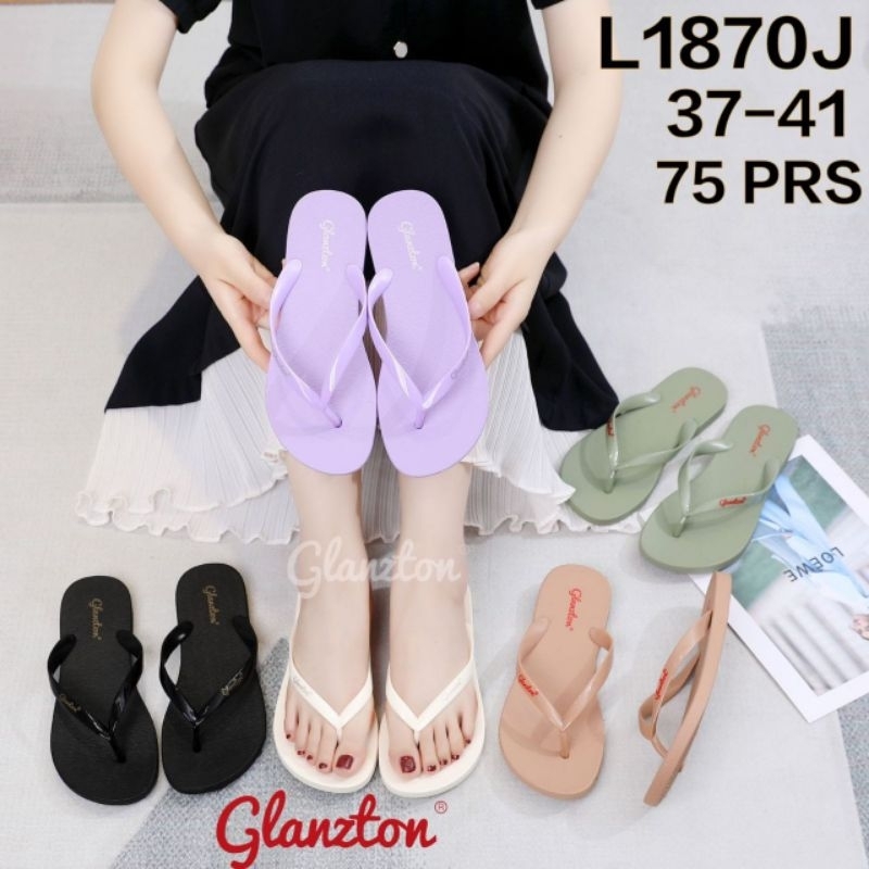 SANDAL JEPIT WANITA JELLY SHOES IMPORT GLANZTON L1870