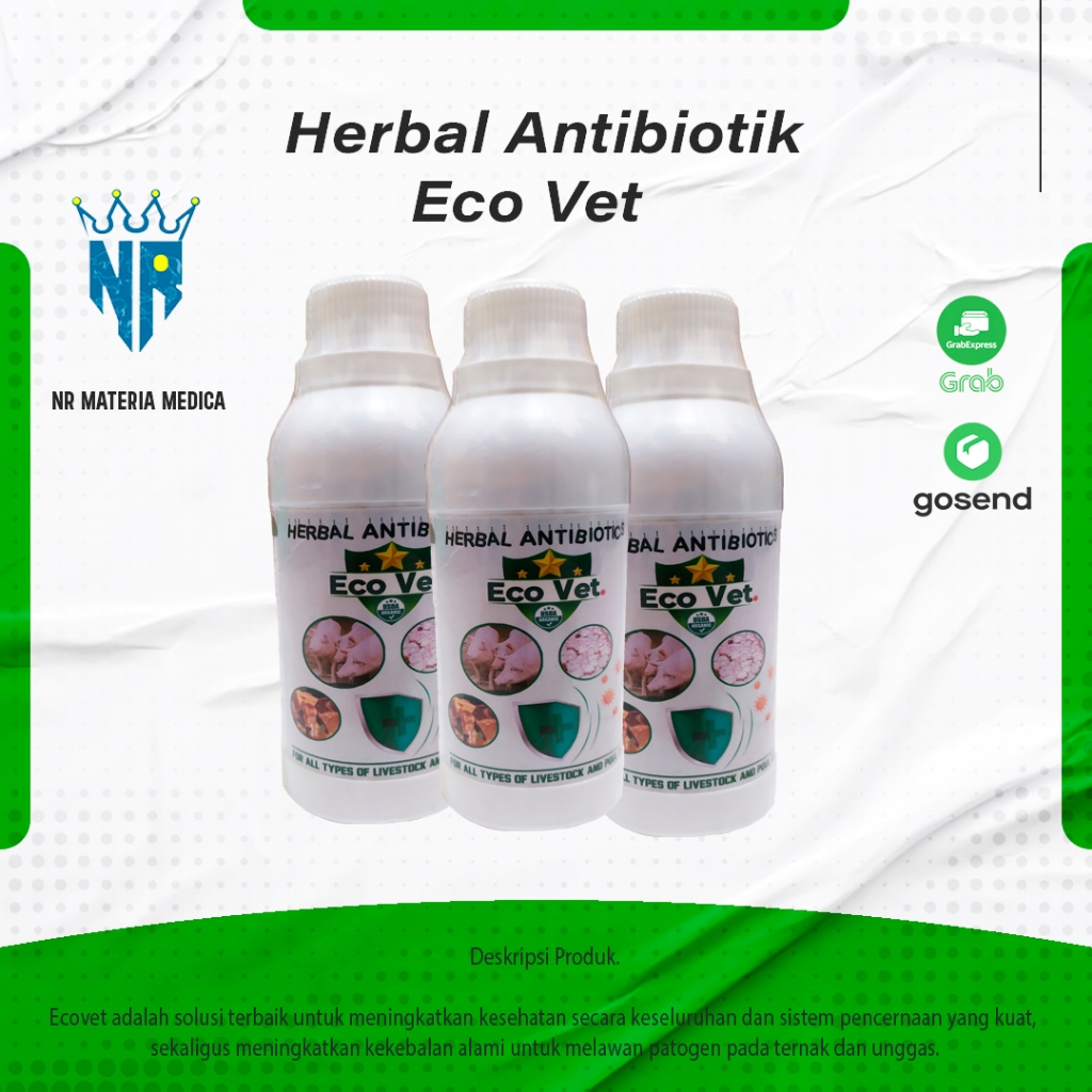 Eco Vet Herbal Antibiotik 200 gram - Ecovet By Garden - Ecovet Original 200 gram