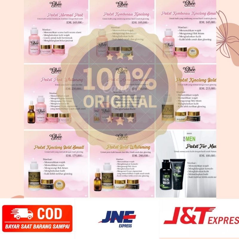 paket skincare gbee glow beauty / Glowbeauty Herbal / Skincare herbal / Gbee Glow