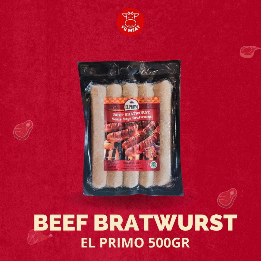 Beef Bratwust 500gr El Primo | Sosis Viral Indomaret
