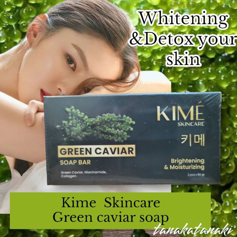 Kime Skincare Green Caviar Soap | Sabun Kime Hijau