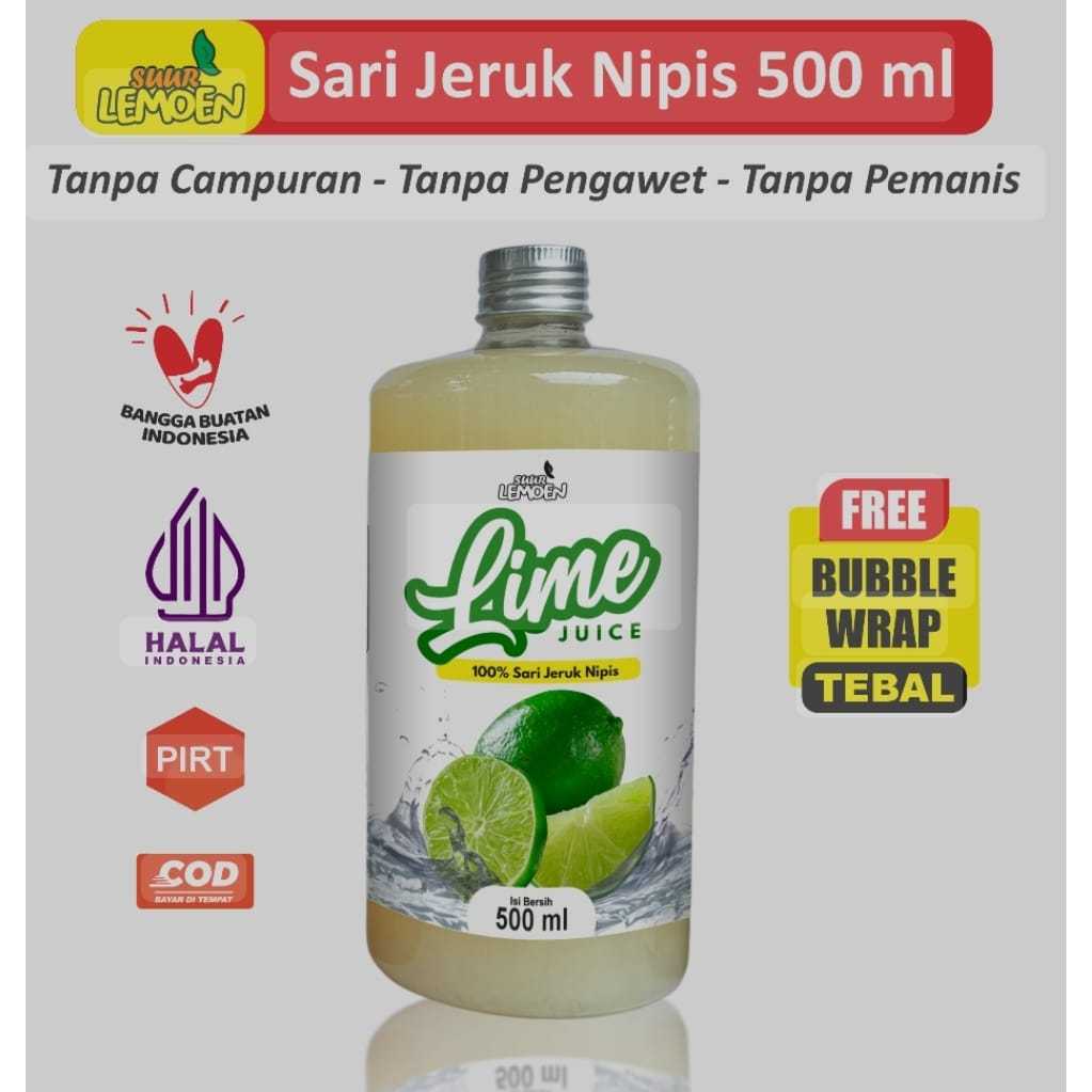 

CUKA Sari Jeruk Nipis 100% Murni Tanpa Campuran 500ml By - SUUR LEMOEN