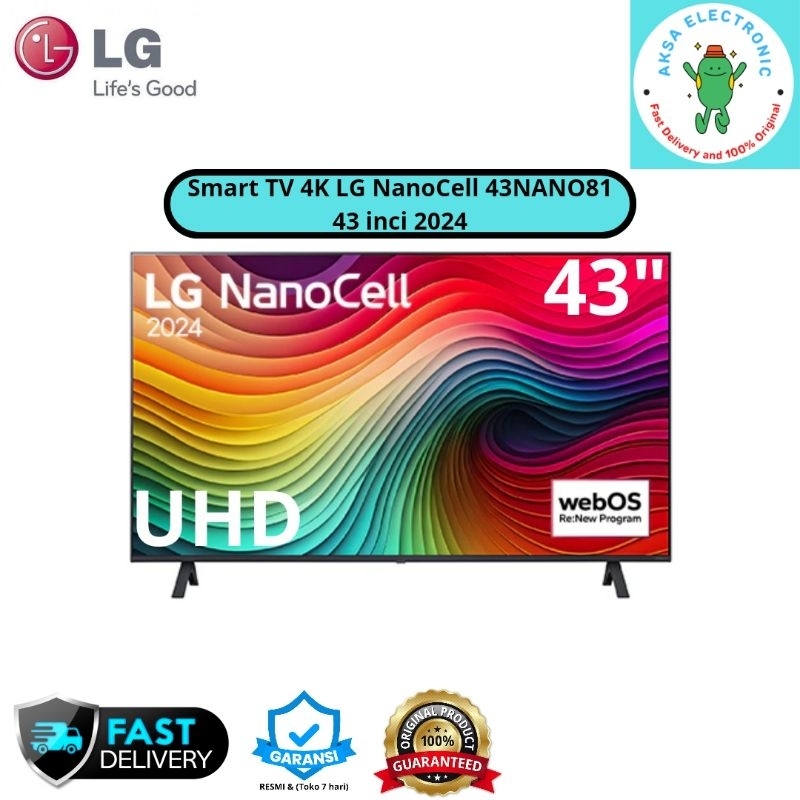 LG 43NANO81TSA SMART TV UHD 4K NANOCELL 43INCH