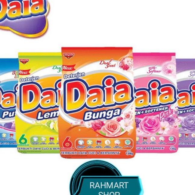 Wow DAIA Detergent Bubuk  plus Softener  18g  18 kg  17g  17 kg