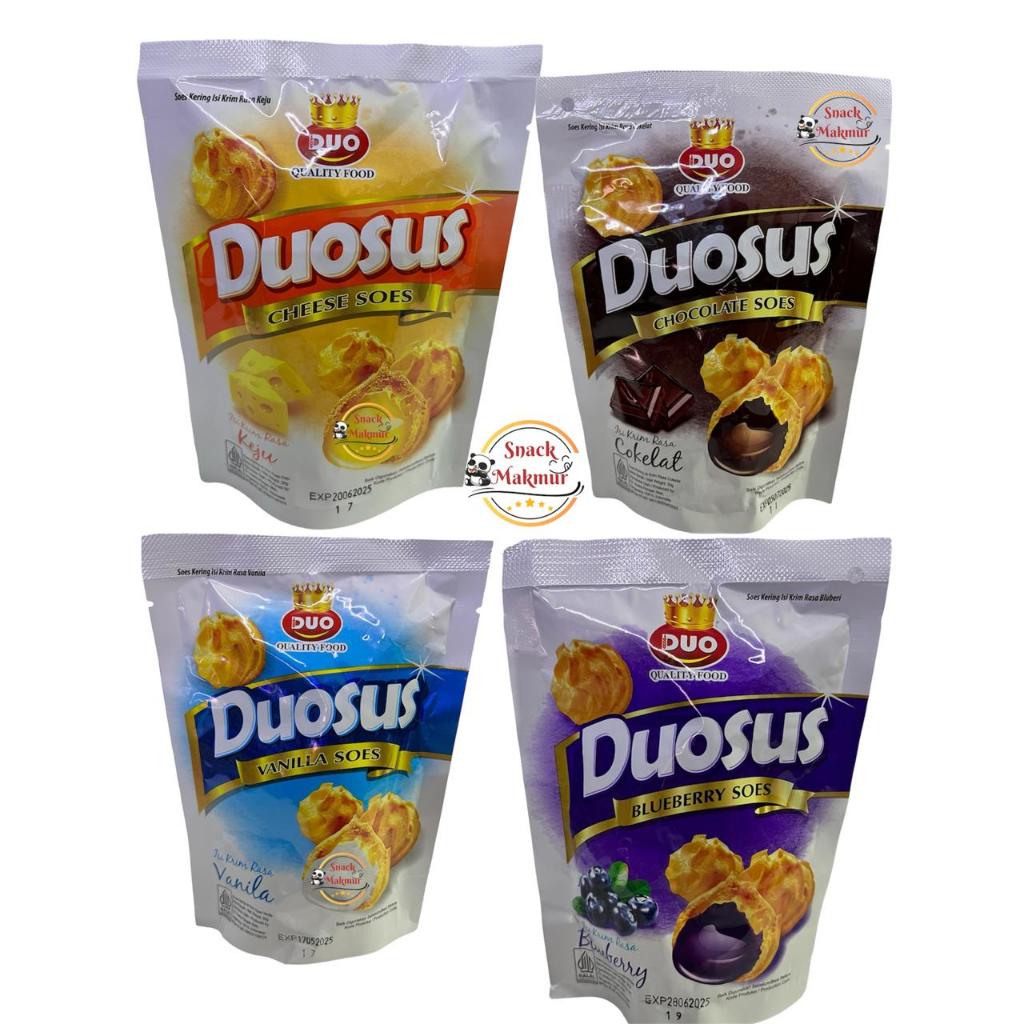 

Duosus Kue Soes Kering Cokelat / Blueberry / Vanilla /CHEESE 35 per 8 pcs