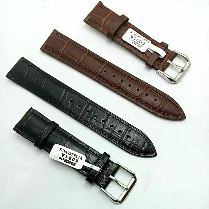 Strap Tali Jam Tangan Skmei Analog 9070L Tali Jam Kulit Skmei 9070 Free Springbar