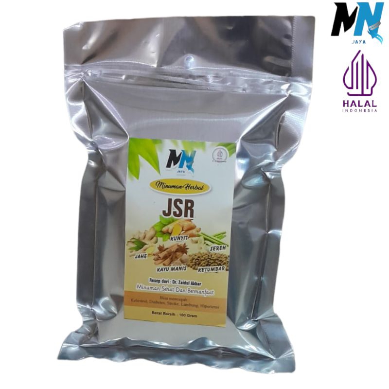 

Wedang Herbal JSR Jahe kunyit kayu manis sereh ketumbar kemasan bubuk