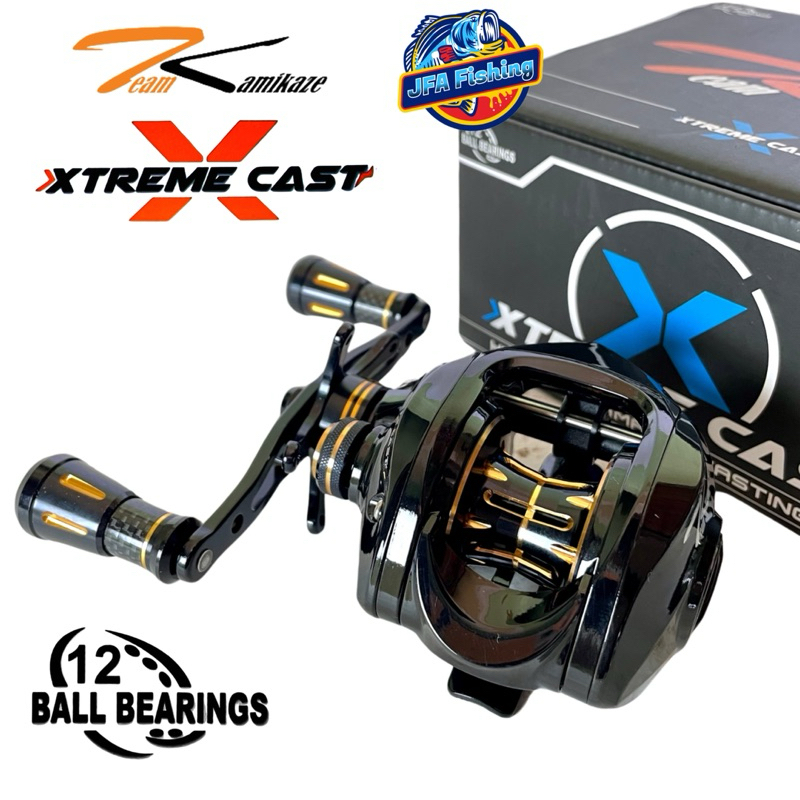 Reel BaitCasting BC Team Kamikaze XTREME CAST 12BallBearings