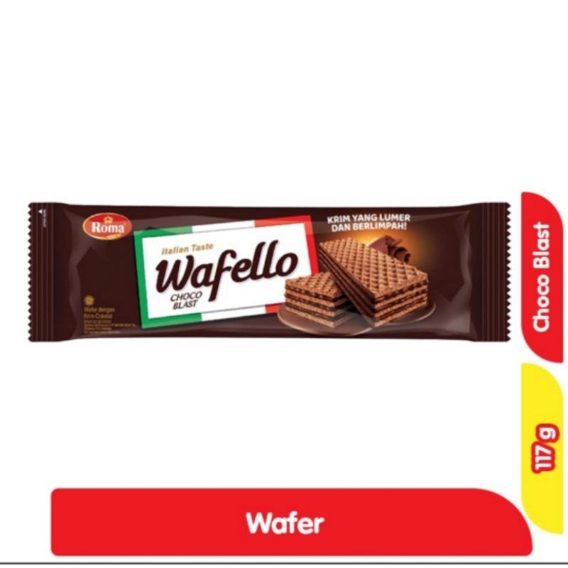 

HARGA PROMO: Wafello Wafer dengan Krim Cokelat/ Karamel (117 gram/ 114 gram)