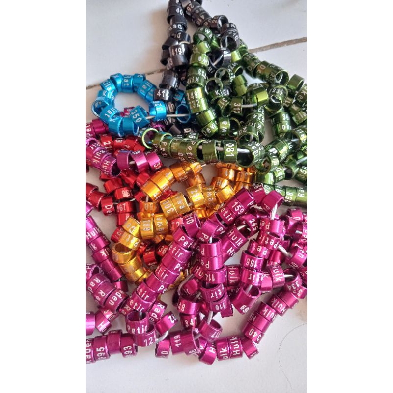 Ring merpati dewasa lubang 1cm untuk merpati pos merpati kentong merpati kolong merpati balap dewasa