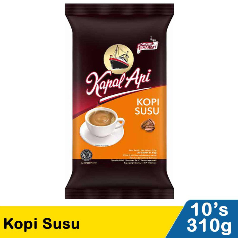 

Kapal Api Kopi Susu 10X31g