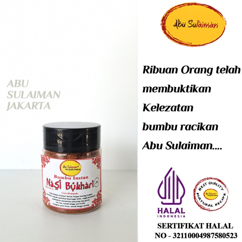 

PREMIUM PRODUCT!! BUMBU BUKHARI INSTANT ABU SULAIMAN / BUKHARI INSTANT SEASONING BOTTLE VERSION