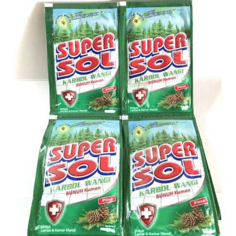 Supersol karbol 40ml x 6pcs / supersol sachet / supersol renceng murah
