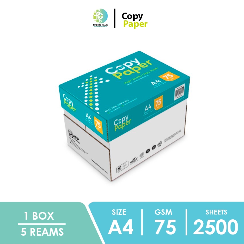 

Copy Paper Kertas HVS A4 75 gsm 1 BOX 1 DUS Instant/Sameday