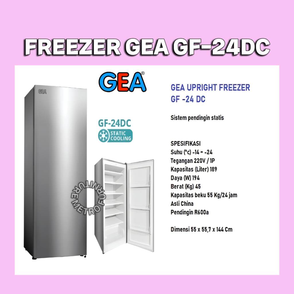 FREEZER GEA 6 RAK FREEZER GEA GF 24 DC FREE ONGKIR SERANG KOTA